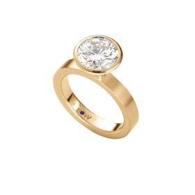 Gelbgold, Ringe, Schmuckwerk Alpen Solitairering GT534-GG