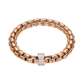 Roségold, Armschmuck, FOPE Eka Flex'it Armband mit Diamantpavé, Ref: 60411BX_PB_R_XRX_00S