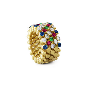 Gelbgold, Ringe, Serafino Consoli Brevetto Multi-Size Ring, Ref: RMS 5H4 YG WD BS R T MC
