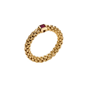 Gelbgold, Ringe, FOPE Souls Flex'it Ring mit Rubin 09E08AX_B4_G_XGX_0XS