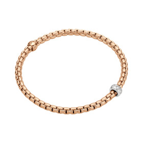 Weißgold, Armschmuck, FOPE Eka Flex'it Armband mit Diamanten in Rautenfassung 73101BX_BB_R_XBX_0XS