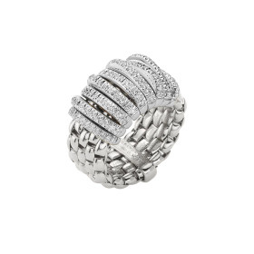 Weißgold, Ringe, FOPE Panorama Flex'it Ring mit Diamanten 58804AX_PB_B_XBX_00S