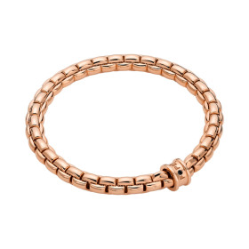Roségold, Armschmuck, FOPE Eka Flex'it Armband mit schwarzen Brillanten 01M05BX_BN_R_XRX_0XS
