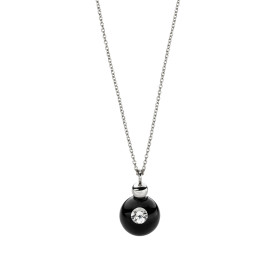 Edelstahl , Halsschmuck, Schmuckwerk Halskette Glasklar  DH257-ST-GS