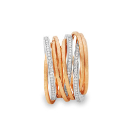 Rotgold, Ringe, Schmuckwerk Saturn Ring, Ref: SR597-RG-PT-63
