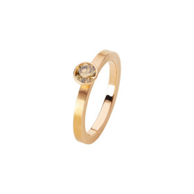 Rotgold, Ringe, Schmuckwerk Alpen Solitärring, Ref: GT424-RG-BB-57