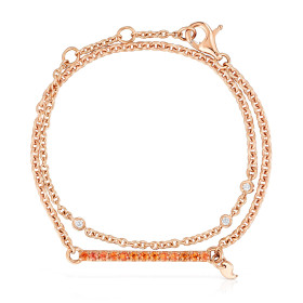 Roségold, Armschmuck, Cervera Barcelona Twisted Armband P856ZN/OR