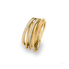 Gelbgold, Ringe, Schmuckwerk Saturn Ring, Ref: SR576-GG-63