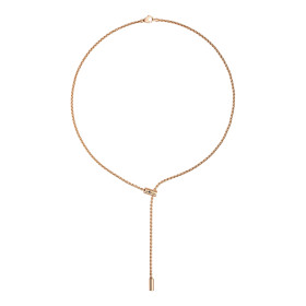 Roségold, Halsschmuck, FOPE Verstellbare Aria Halskette 89103FX_BN_R_RRX_041