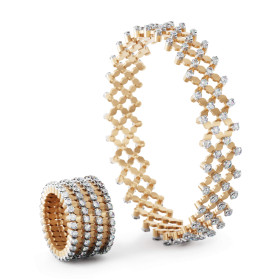 Roségold, Ringe, Serafino Consoli Serafino Multi-Size-Ring und Armband S.RB A-7F2 RWG WD