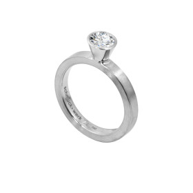 Platin, Ringe, Schmuckwerk Alpen Solitärring, Ref: GT434-PT-55