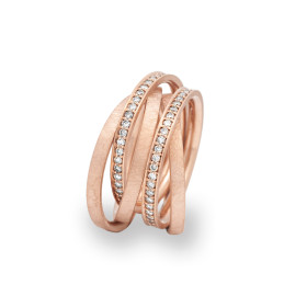 Rotgold, Ringe, Schmuckwerk Saturn Ring, Ref: SR756-RG-52