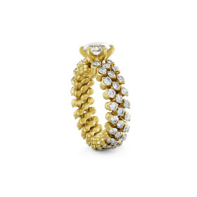         Gelbgold, Ringe, Serafino Consoli Brevetto Solitaire Multi-Size Ring RMS SL WD 100 3F2 YG WD