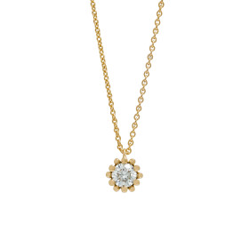 Gelbgold, Halsschmuck, Schmuckwerk Alpen Anhänger mit Halskette FH114-GG