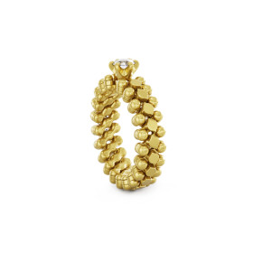Gelbgold, Ringe, Serafino Consoli Brevetto Solitaire Multi-Size Ring, Ref: RMS SL WD 030 3N2 YG