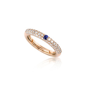 Roségold, Ringe, Adolfo Courrier Deep Blue Ring TK2-DB-01
