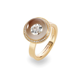 Rotgold, Ringe, Schmuckwerk Glasklar Ring, Ref: DR626-RG-GW-58