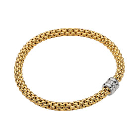 Gelbgold, Armschmuck, FOPE Solo Flex'it Armband, Ref: 62106BX_BB_G_BBB_00L