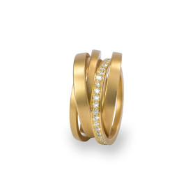 Gelbgold, Ringe, Schmuckwerk Saturn Ring, Ref: SR115-GG-53