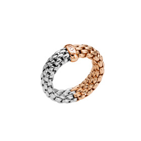 Roségold &amp;amp; Weißgold, Ringe, FOPE Essentials Flex'it Ring, Ref: 08E02AX_XX_1_XRX_0XL
