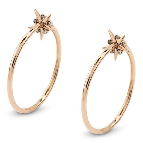         Roségold, Ohrringe, Cervera Barcelona Portobello Creolen A1561B/OR