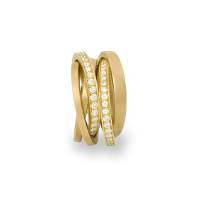 Gelbgold, Ringe, Schmuckwerk Saturn Ring, Ref: SR116-GG-61