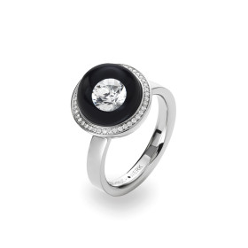 Weißgold, Ringe, Schmuckwerk Glasklar Ring, Ref: DR626-WG-GS-60