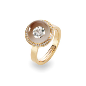 Rotgold, Ringe, Schmuckwerk Glasklar Ring, Ref: DR606-RG-GW-58