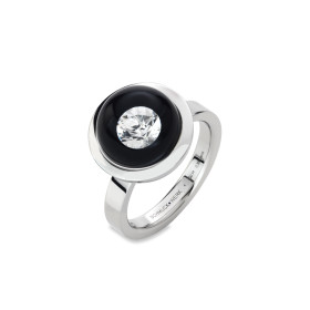 Platin, Ringe, Schmuckwerk Glasklar Ring DR627-PT-GS