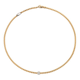 Gelbgold, Halsschmuck, FOPE Eka Flex'it Halskette, Ref: 73001CX_PB_G_XBX_050