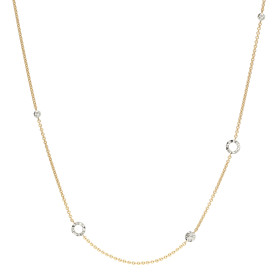 Platin, Halsschmuck, Schmuckwerk Alpen Halskette GH905-GG-PT-L