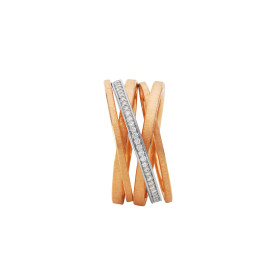 Rotgold, Ringe, Schmuckwerk Saturn Ring, Ref: SR855-RG-PT-50