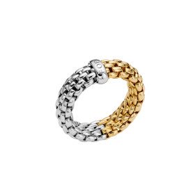 Gelbgold &amp;amp; Weißgold, Ringe, FOPE Essentials Flex'it Ring, Ref: 08E02AX_XX_2_XBX_0XL