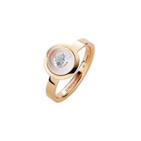 Rotgold, Ringe, Schmuckwerk Glasklar Ring, Ref: DR687-RG-GW-62