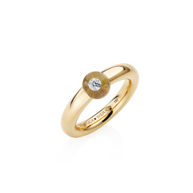 Gelbgold, Ringe, Schmuckwerk Glasklar Ring, Ref: DR267-GG-GG-55