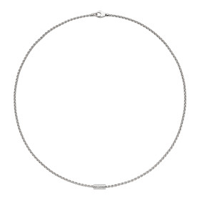 Weißgold, Halsschmuck, FOPE Aria Halskette mit einem weißen Brillanten 89103CX_BB_B_XBX_043