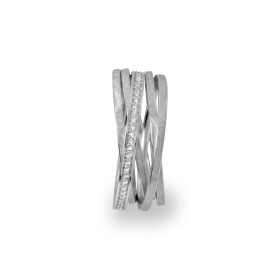 Weißgold, Ringe, Schmuckwerk Saturn Ring, Ref: SR555-WG-57