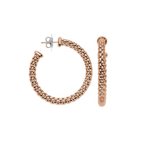 Roségold, Ohrringe, FOPE Essentials Creolen 02E06OX_XX_R_XXX_000