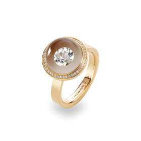 Rotgold, Ringe, Schmuckwerk Glasklar Ring, Ref: DR686-RG-GW-64