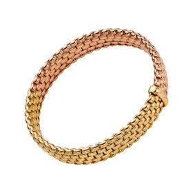 Gelbgold &amp;amp; Roségold, Armschmuck, FOPE Panorama Flex'it Armband, Ref: 01M04B2_BB_3_XGX_0XL