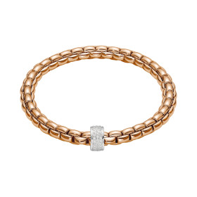 Roségold, Armschmuck, FOPE Eka Flex'it Armband mit Diamantpavé, Ref: 70405BX_PB_R_XBX_00L