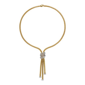 Weißgold, Halsschmuck, FOPE Solo Halskette mit Diamanten 65106CX_PB_G_GGG_043