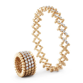 Roségold, Ringe, Serafino Consoli Brevetto Multi-Size Ring S.RB 5HMI4 RG WD