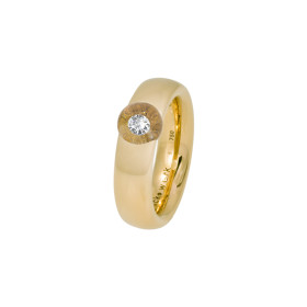 Gelbgold, Ringe, Schmuckwerk Glasklar Ring, Ref: DR757-GG-GG-62