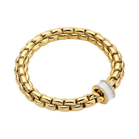 Gelbgold, Armschmuck, FOPE Eka Flex'it Armband, Ref: 60811BX_BK_G_XGX_00S