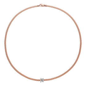 Weißgold, Halsschmuck, FOPE Prima Flex'it Collier 74408CX_PB_R_BBB_043