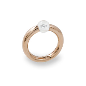 Rotgold, Ringe, Schmuckwerk Glasklar Ring, Ref: DR277-RG-GW-50