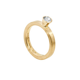 Gelbgold, Ringe, Schmuckwerk Alpen Solitairering GT414-GG