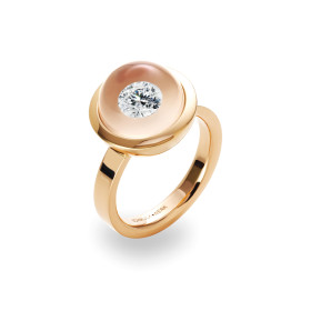 Rotgold, Ringe, Schmuckwerk Glasklar Ring, Ref: DR607-RG-GW-56