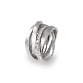Weißgold, Ringe, Schmuckwerk Saturn Ring, Ref: SR115-WG-61